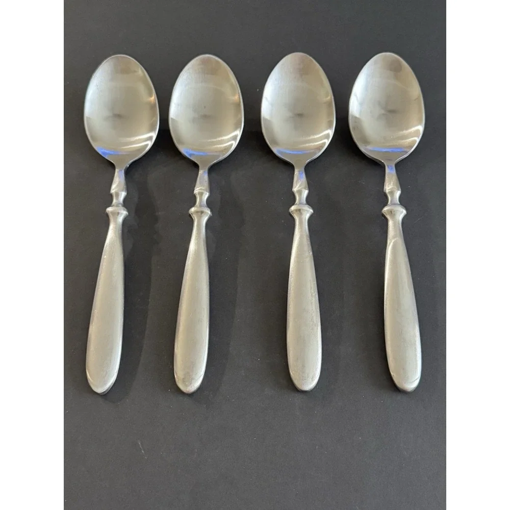 Hampton Silversmith Bistro Satin Dinner Soup Spoons‎ 7 7/8